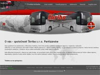 Skriba - autobusova doprava  - webdesign, sprava